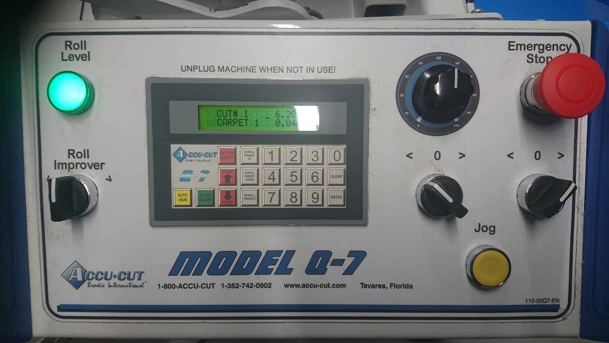 Accu-Cut Q7 dash