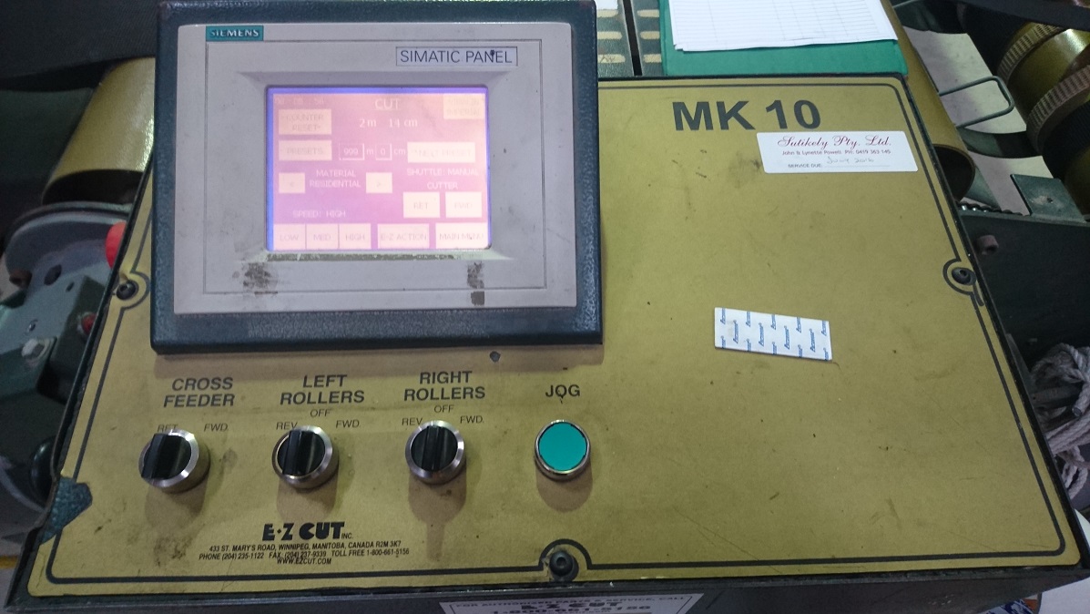 Ez-Cut Mk10 dash